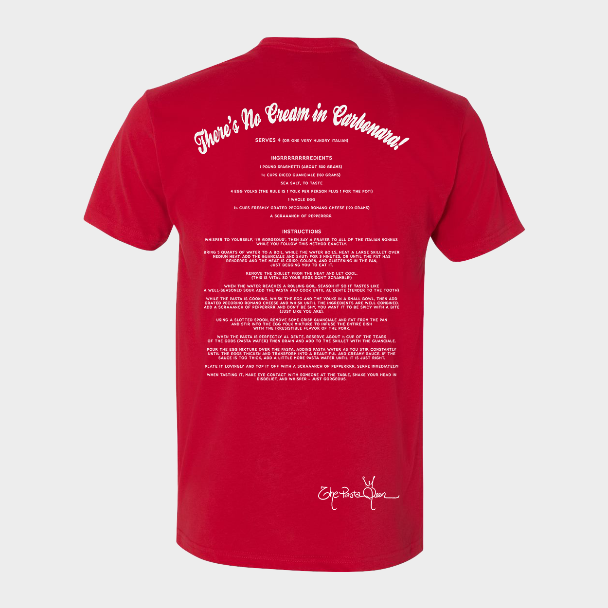 Italian Red Carbonara T-Shirt